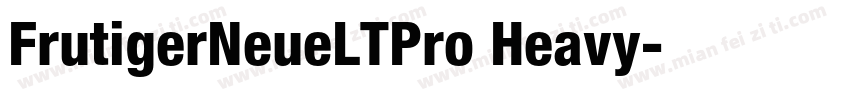 FrutigerNeueLTPro Heavy字体转换